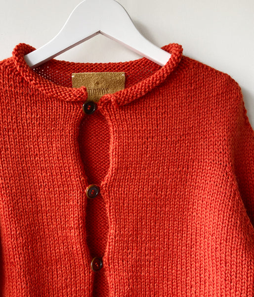 nowos/SHORT CARDIGAN(ORANGE)