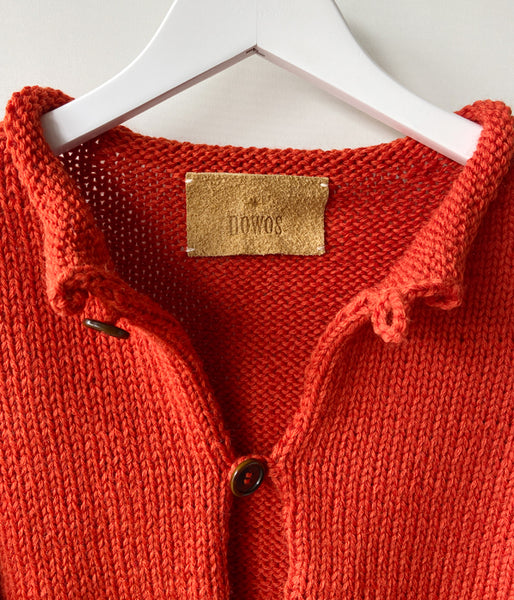 nowos/SHORT CARDIGAN(ORANGE)