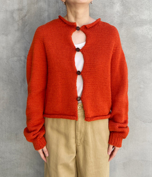 nowos/SHORT CARDIGAN(ORANGE)