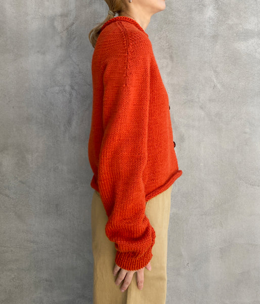 nowos/SHORT CARDIGAN(ORANGE)