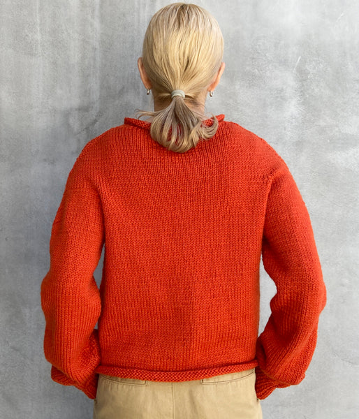 nowos/SHORT CARDIGAN(ORANGE)