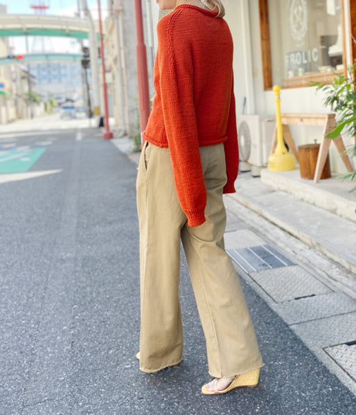 nowos/SHORT CARDIGAN(ORANGE)