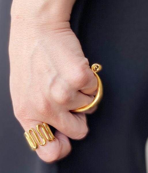 R.ALAGAN/FIBULA RING(GOLD)