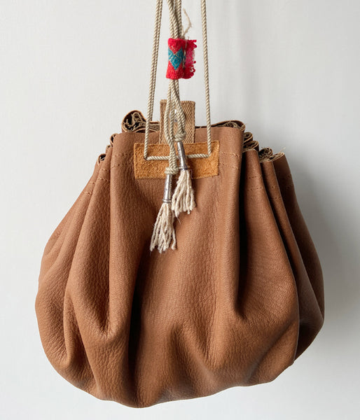 nowos/LEATHER BAG(BROWN)