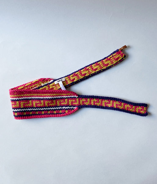 nowos/JACQUARD HEAD BAND(PINK)