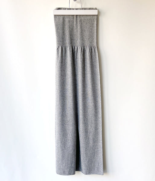 PHEENY/CASHMERE SILK WHOLEGARMENT SKIRT(GRAY)