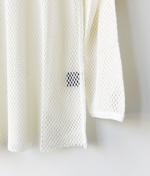 PHEENY/BULKY WOOL MESH L/S(IVORY)