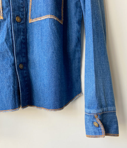 nowos/DENIM SHIRT(INDIGO)