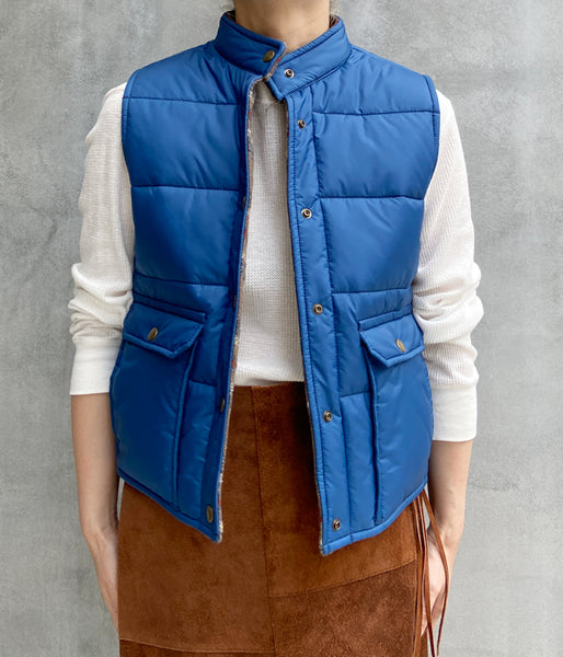 nowos/NYLON VEST(BLUE)