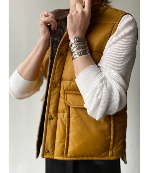 nowos/NYLON VEST(BEIGE)