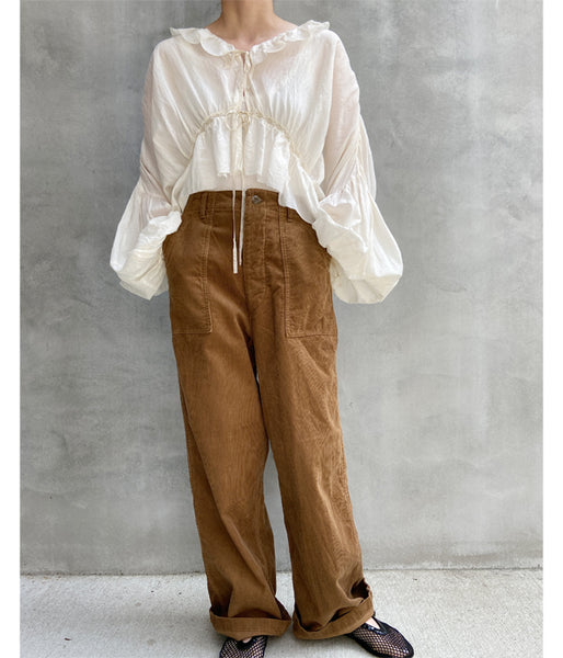 nowos/CORDUROY PANTS(BEIGE)