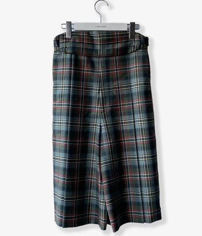 FUMIKA_UCHIDA/TARTAN PLAID BELTED PANTACOURT(PLAID MOSS)