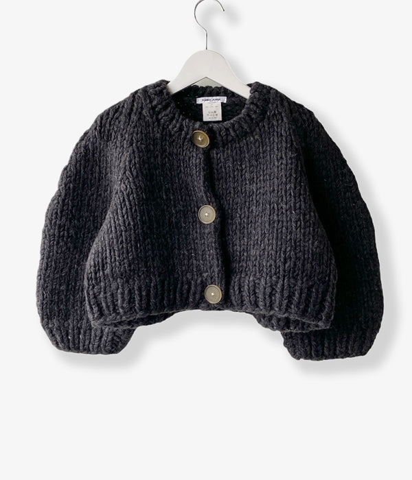 FUMIKA_UCHIDA/HAND KNITTED CARDIGAN(CHARCOAL)