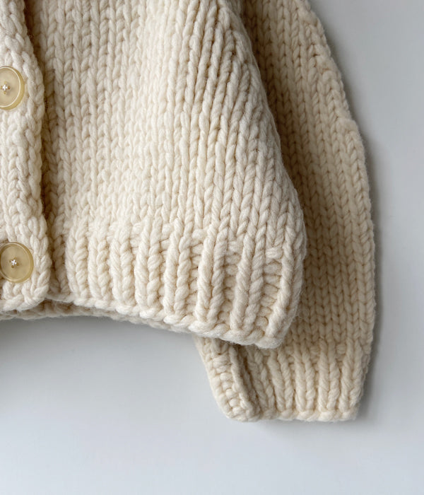 FUMIKA_UCHIDA/HAND KNITTED CARDIGAN(IVORY)