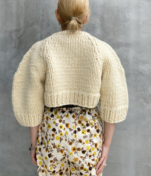 FUMIKA_UCHIDA/HAND KNITTED CARDIGAN(IVORY)