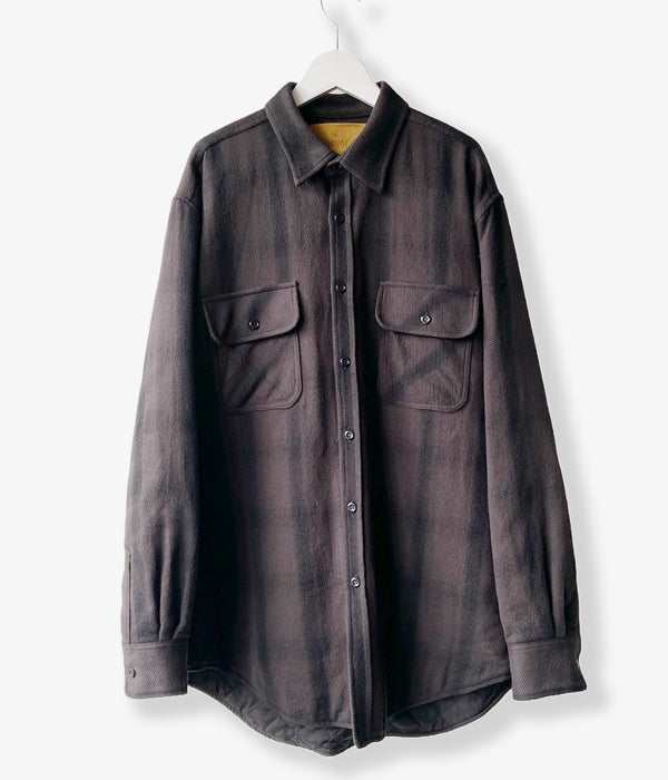 nowos/BLACK CHECK SHIRT(BLACK)