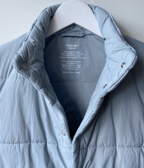 PHEENY/NYLON TAFFETA PADDING VEST(BLUE)