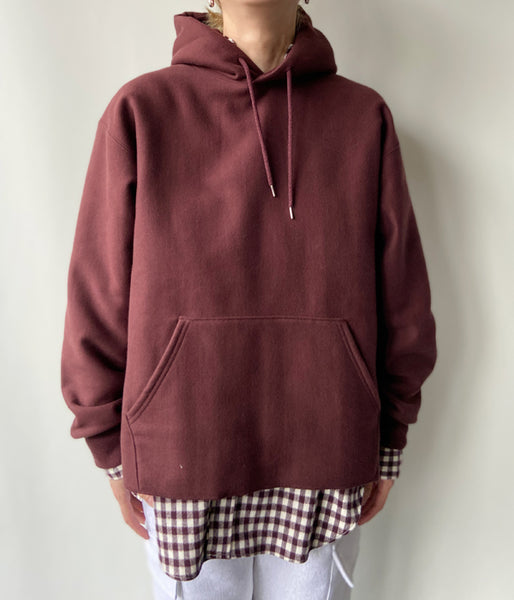 PHEENY/ATHLETIC FLEECE HOODIE(BURGUNDY)