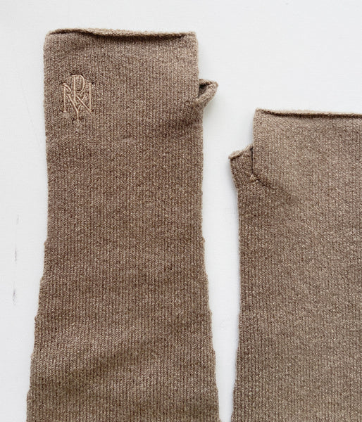 PHEENY/CASHMERE SILK WHOLEGARMENT ARM WARMERS(CAMEL)