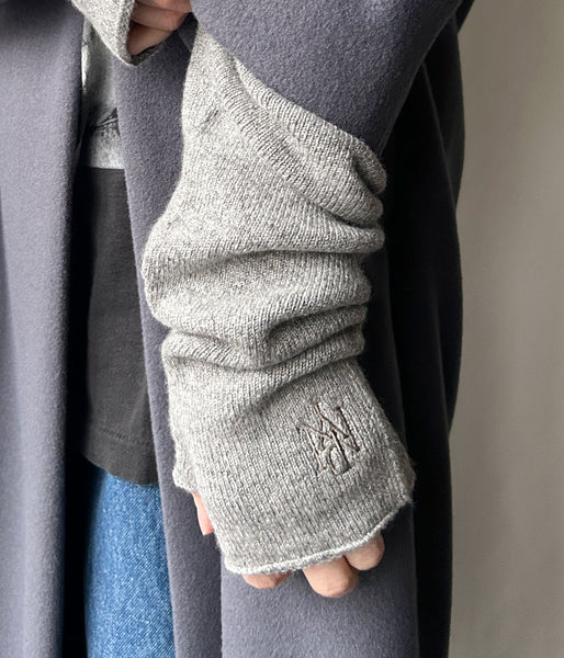 PHEENY/CASHMERE SILK WHOLEGARMENT ARM WARMERS(GRAY)