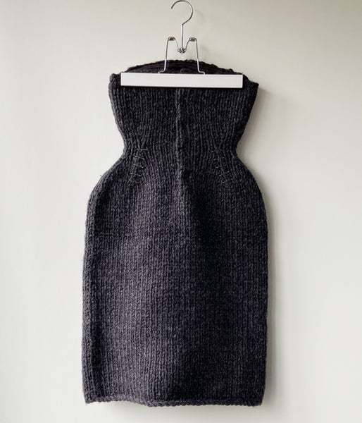 FUMIKA_UCHIDA/HAND KNITTED BARE DRESS(CHARCOAL)