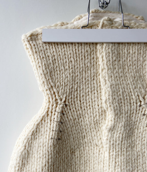 FUMIKA_UCHIDA/HAND KNITTED BARE DRESS(IVORY)