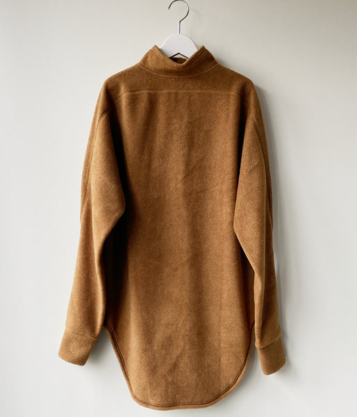 nowos/HALFZIP FLEECE TOP(BROWN)