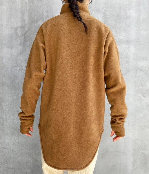 nowos/HALFZIP FLEECE TOP(BROWN)