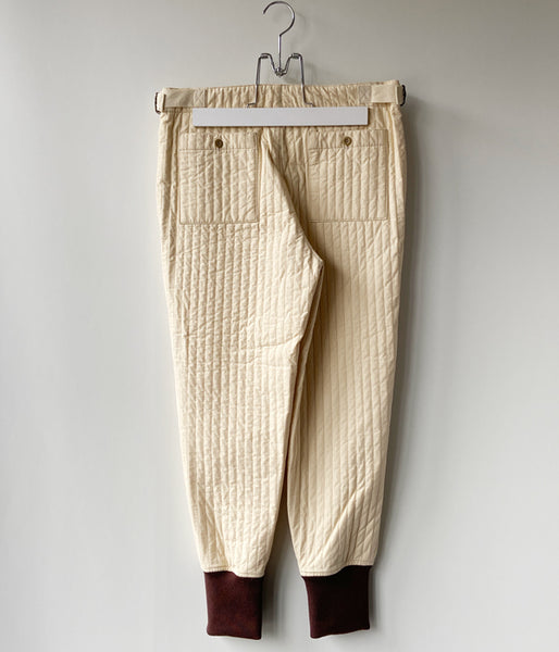 nowos/QUILTING PANTS(BEIGE)