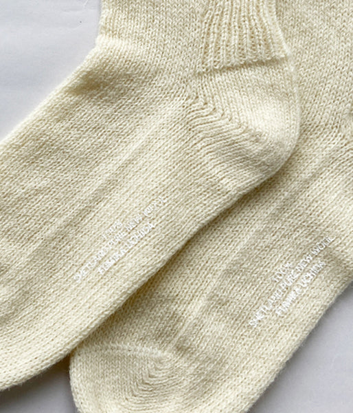 FUMIKA_UCHIDA/SHETLAND LONG SOCKS(IVORY)