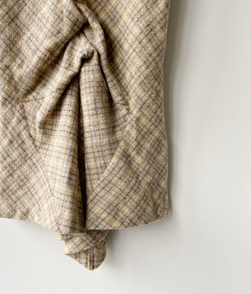 FUMIKA_UCHIDA/PLAID TWEED HOBBLE SKIRT(PLAID BEIGE)