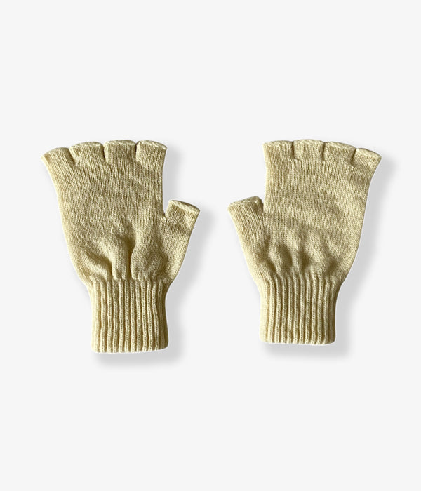 FUMIKA_UCHIDA/SHETLAND FINGERLESS GLOVES (IVORY)