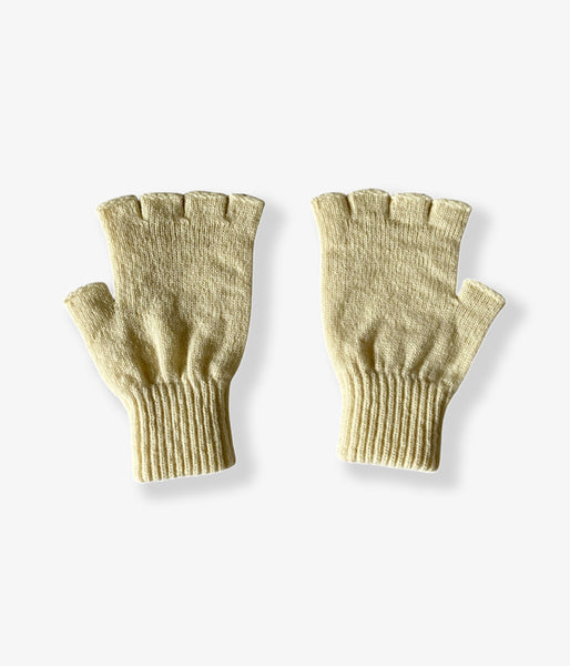 FUMIKA_UCHIDA/SHETLAND FINGERLESS GLOVES (IVORY)