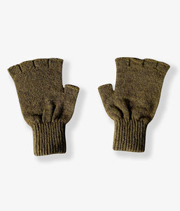 FUMIKA_UCHIDA/SHETLAND FINGERLESS GLOVES (KHAKI)