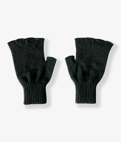 FUMIKA_UCHIDA/SHETLAND FINGERLESS GLOVES (BLACK)