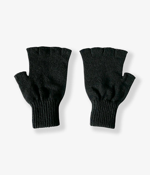 FUMIKA_UCHIDA/SHETLAND FINGERLESS GLOVES (BLACK)