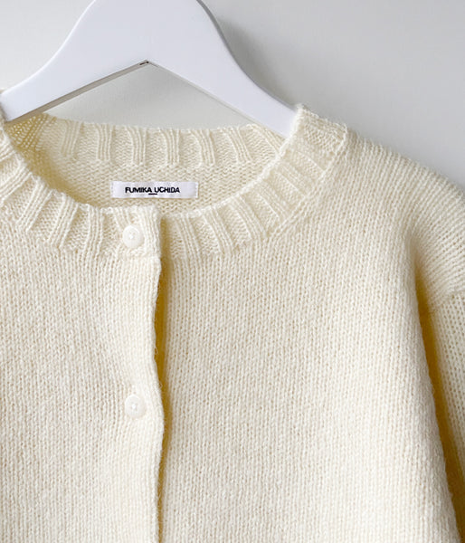 FUMIKA_UCHIDA/SHETLAND CARDIGAN (IVORY)