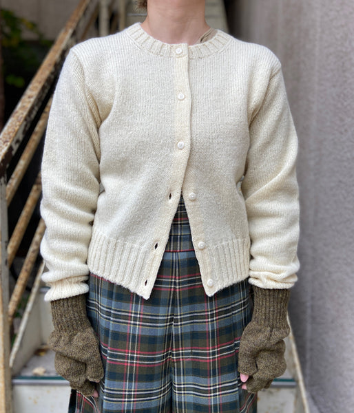 FUMIKA_UCHIDA/SHETLAND CARDIGAN (IVORY)