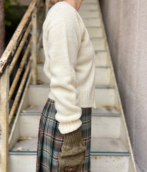 FUMIKA_UCHIDA/SHETLAND CARDIGAN (IVORY)