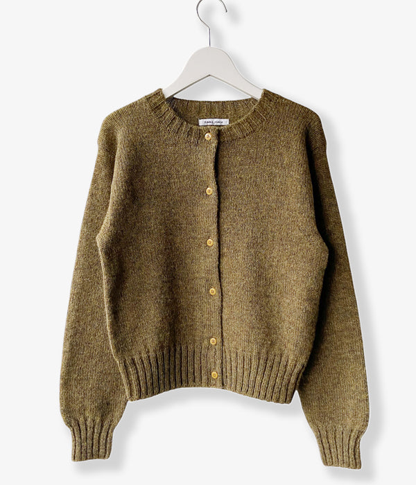 FUMIKA_UCHIDA/SHETLAND CARDIGAN (KHAKI)