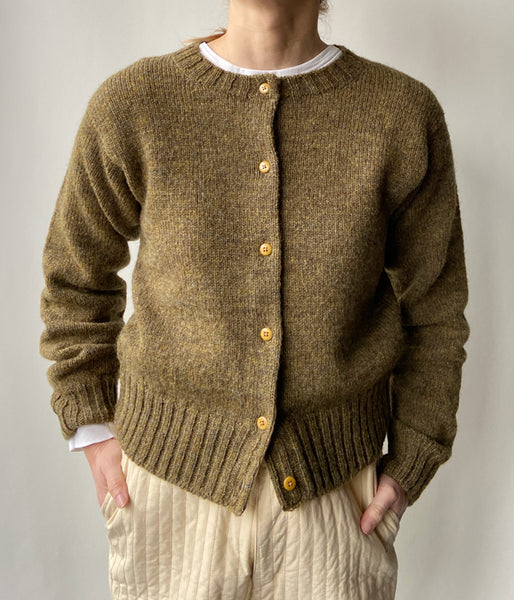 FUMIKA_UCHIDA/SHETLAND CARDIGAN (KHAKI)