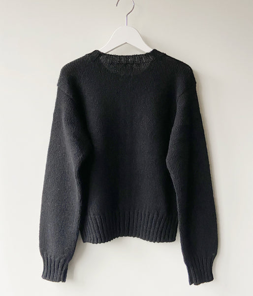 FUMIKA_UCHIDA/SHETLAND CARDIGAN (BLACK)