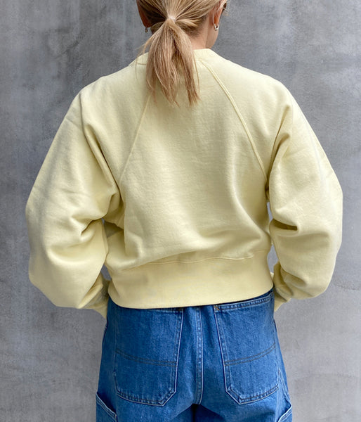 PHEENY/60S VINTAGE FLEECE RAGLAN P/O(YELLOW)