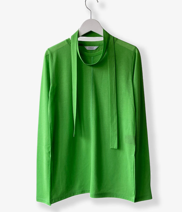 PHEENY/COTTON NYLON SHEER L/S(GREEN)