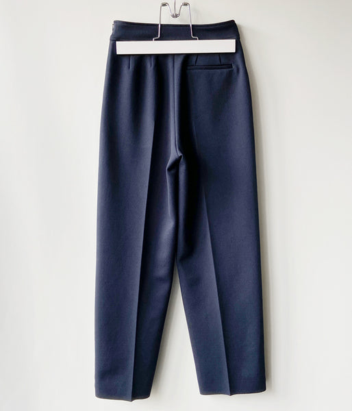 PHEENY/AMUNZEN HIGH WAIST TAPERED PANTS(NAVY)