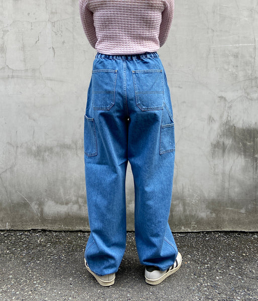 PHEENY/VINTAGE DENIM PAINTER PANTS(INDIGO)