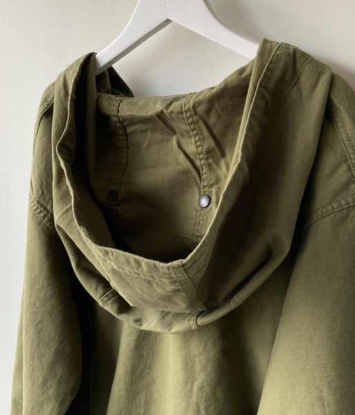 nowos/LACE UP PULLOVER SHIRT(GREEN)