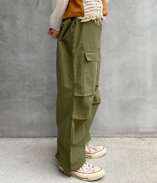 nowos/CARGO PANTS(GREEN)