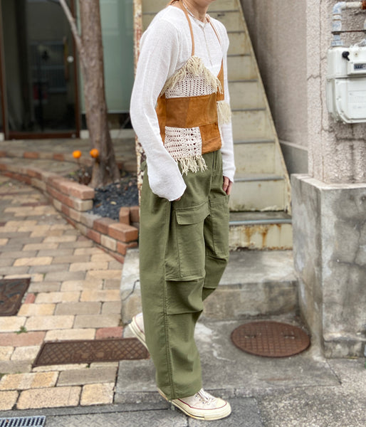 nowos/CARGO PANTS(GREEN)