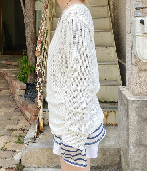 nowos/MESH TOP(WHITE)